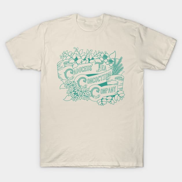 Caduceus' Tea Concoction Company T-Shirt by BluRabbit